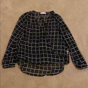 LUSH Sheer Long Sleeved Top